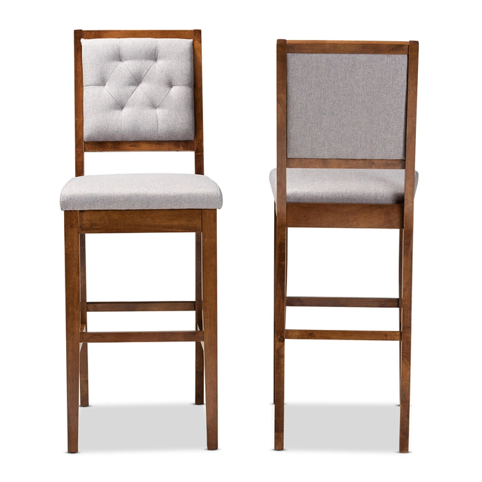 Gideon Bar Stool/ Grey Walnut