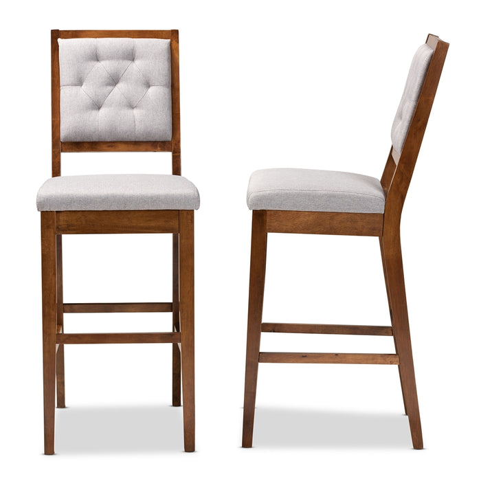 Gideon Bar Stool/ Grey Walnut
