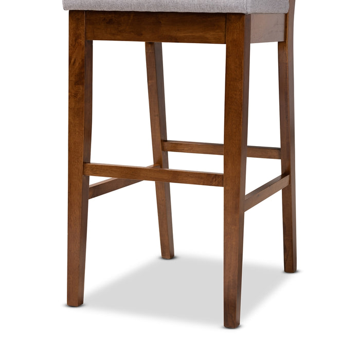 Gideon Bar Stool/ Grey Walnut