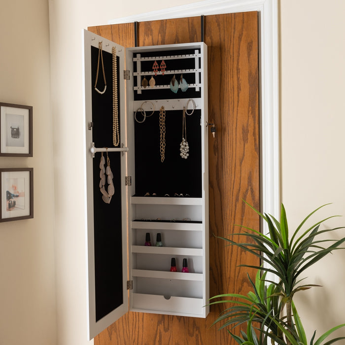 Richelle Armoire With Mirror/White