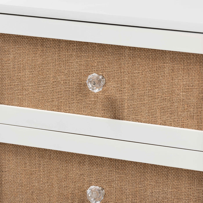 Balta 2 Drawer Night Stand/White