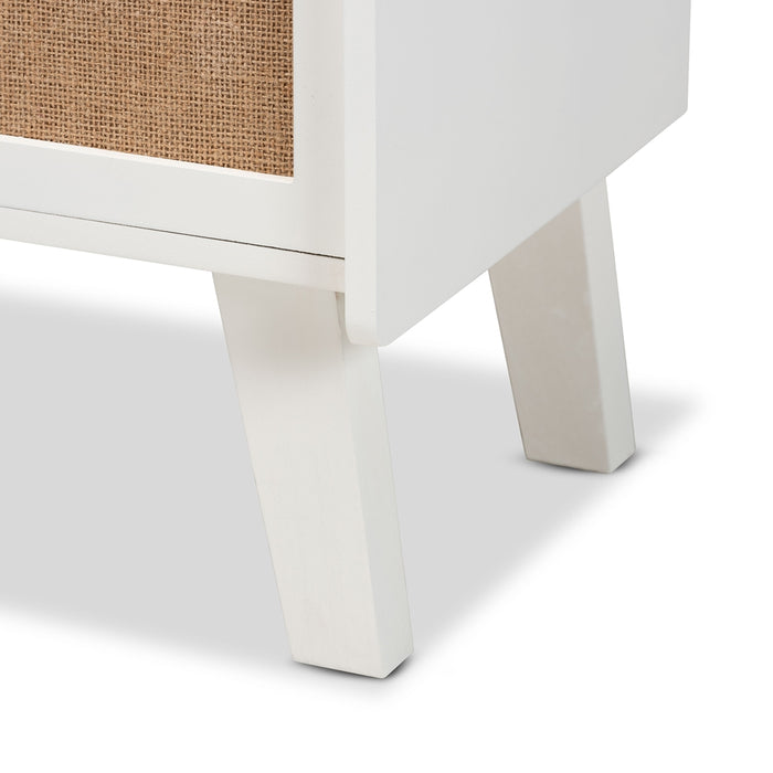Balta 2 Drawer Night Stand/White