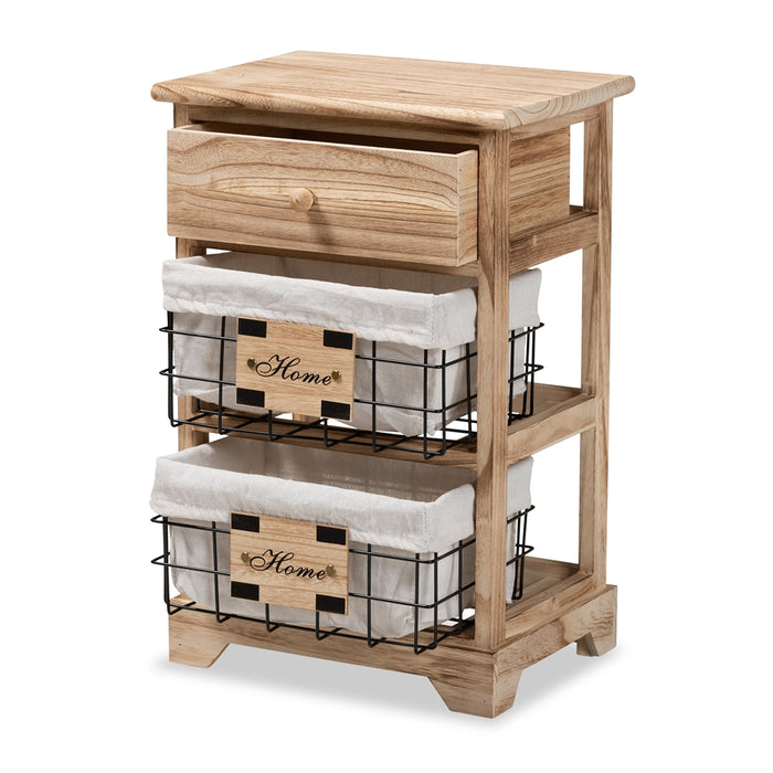 Madra Nightstand With Baskets