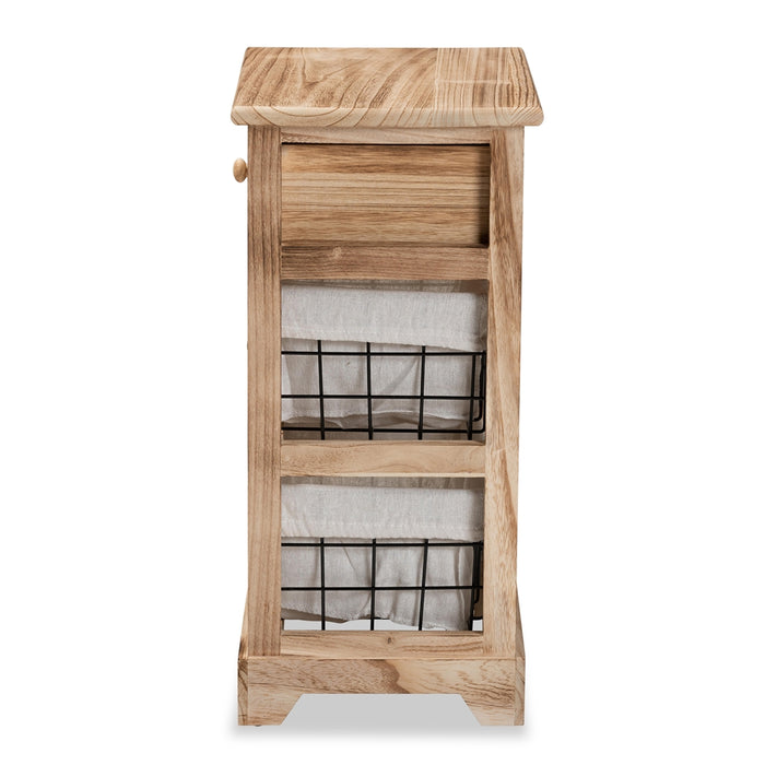 Madra Nightstand With Baskets