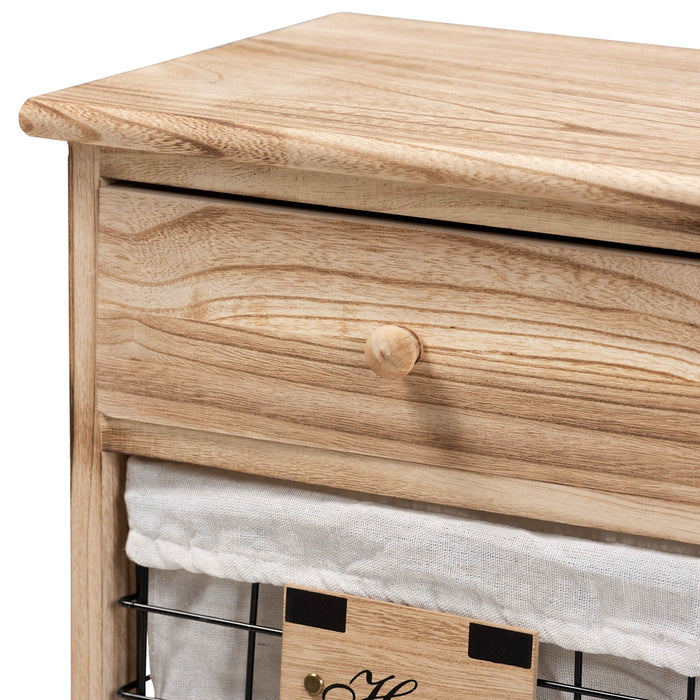 Madra Nightstand With Baskets