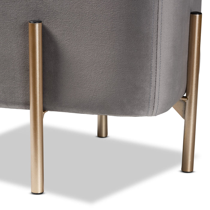 Aleron Storage Ottoman/Grey