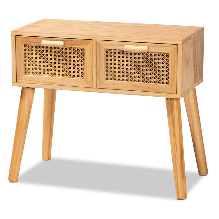 Falan Console Table With Rattan