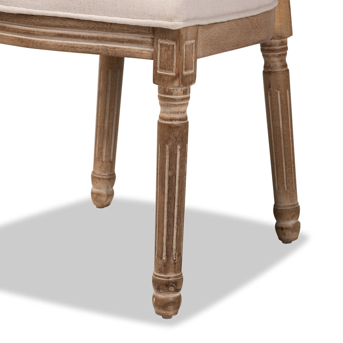 Louis Wood Dining Chair Set Of 2