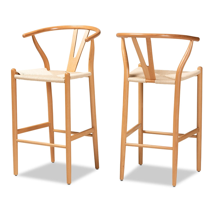 Paxton Bar Stool Set of 2 /Natural