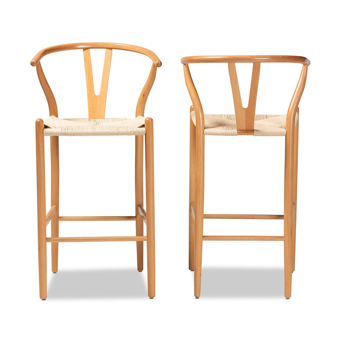 Paxton Bar Stool Set of 2 /Natural