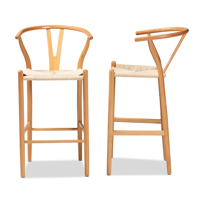 Paxton Bar Stool Set of 2 /Natural
