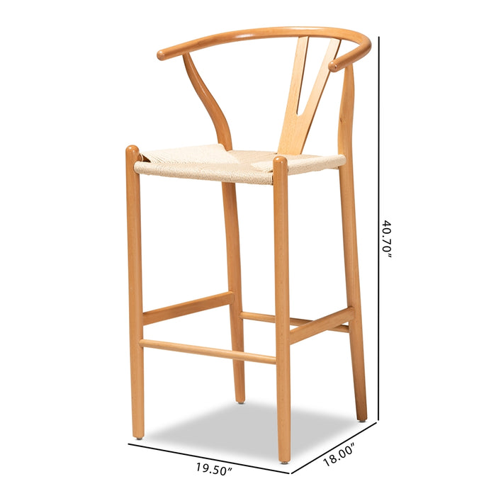 Paxton Bar Stool Set of 2 /Natural
