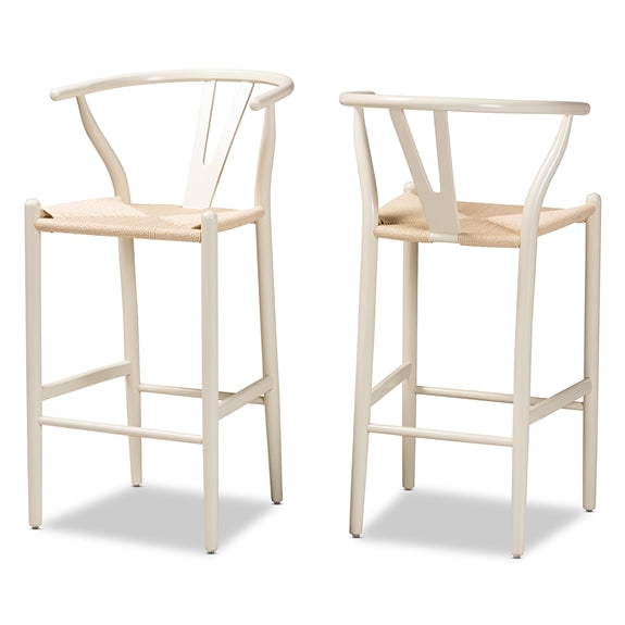 Paxton Bar Stool Set of 2 /White