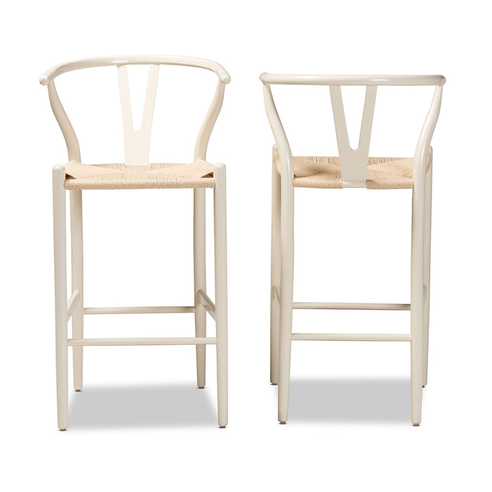Paxton Bar Stool Set of 2 /White