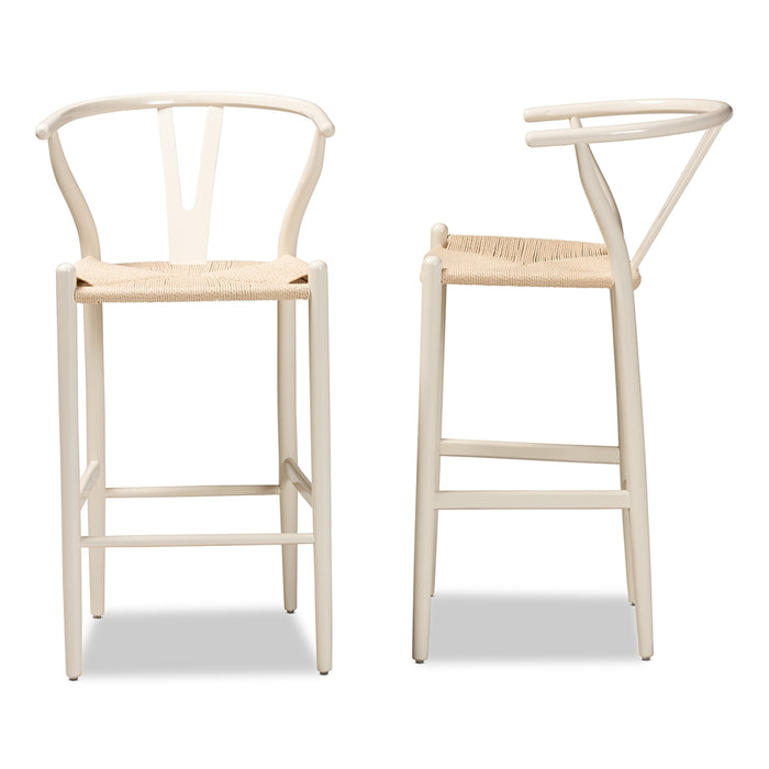 Paxton Bar Stool Set of 2 /White