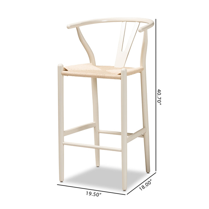 Paxton Bar Stool Set of 2 /White