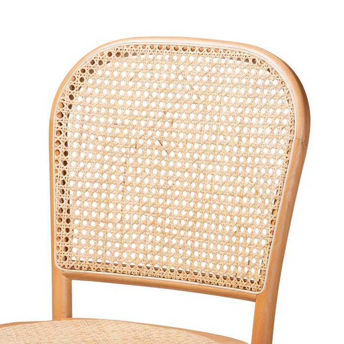 Vance Woven Rattan Counter Stool