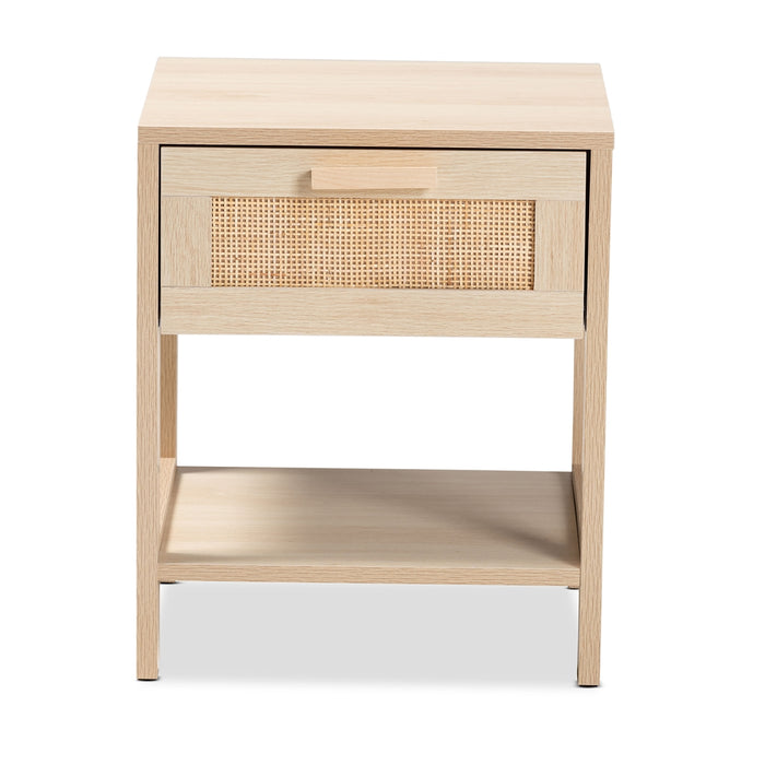 Sebille 1 Drawer End Table/ Natural Rattan