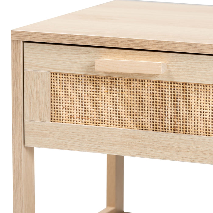 Sebille 1 Drawer End Table/ Natural Rattan