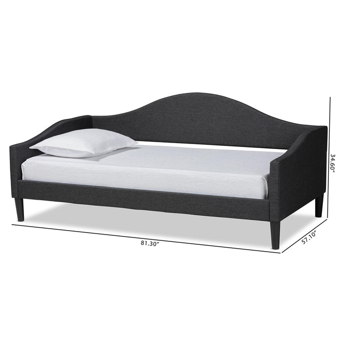 Milligan Modern Full Size Day Bed/Charcoal Grey