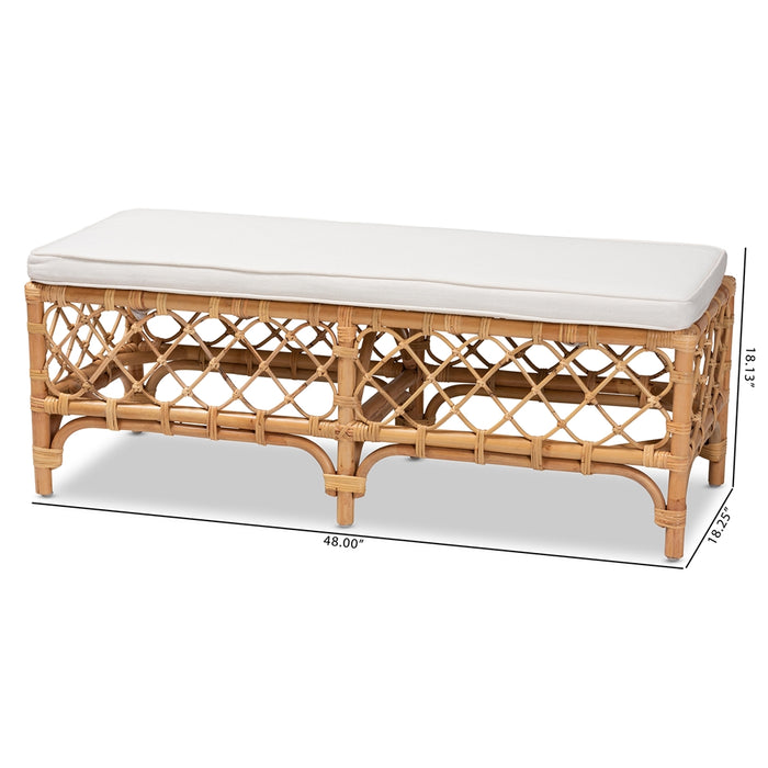 Orchard Rattan Bench