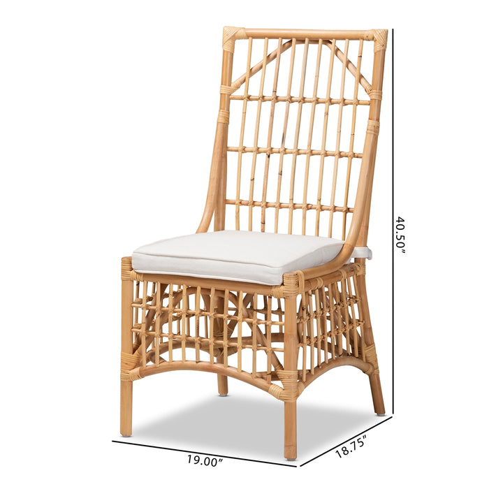 Rose Rattan Dining Chair