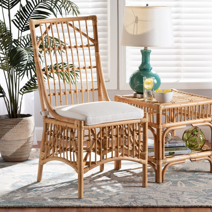Rose Rattan Dining Chair