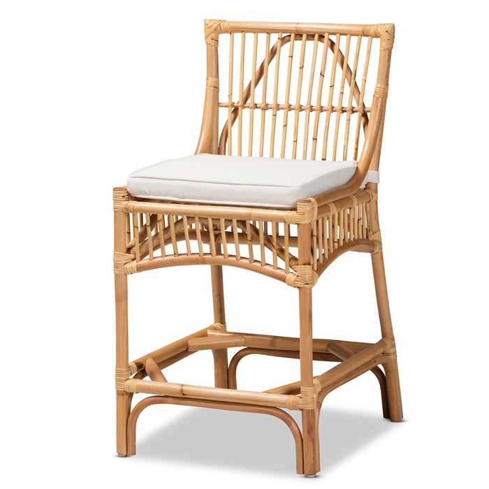 Rose Rattan Counter Stool