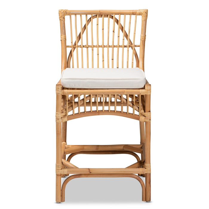 Rose Rattan Counter Stool