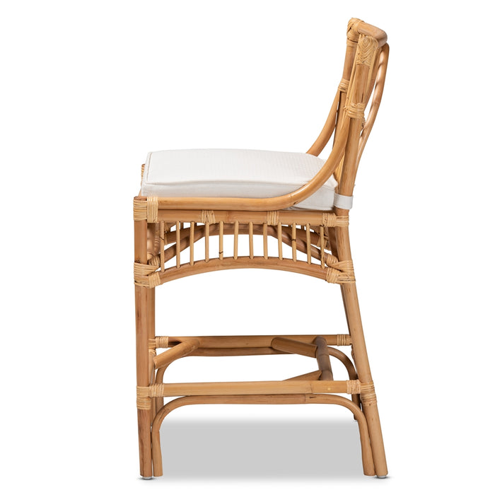 Rose Rattan Counter Stool