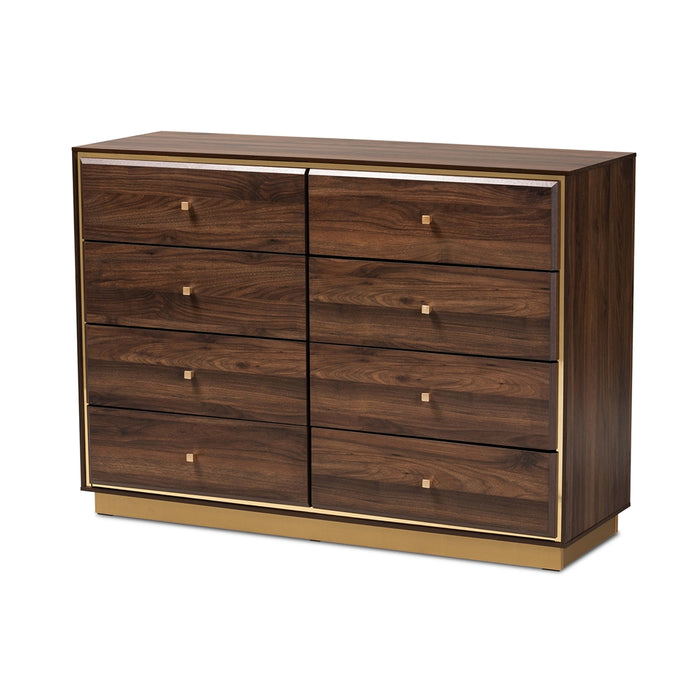 Cormac 8 Drawer Dresser/Walnut Brown
