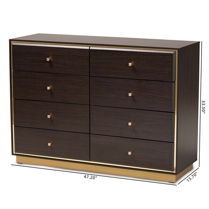 Cormac 8 Drawer Dresser/Espresso Brown