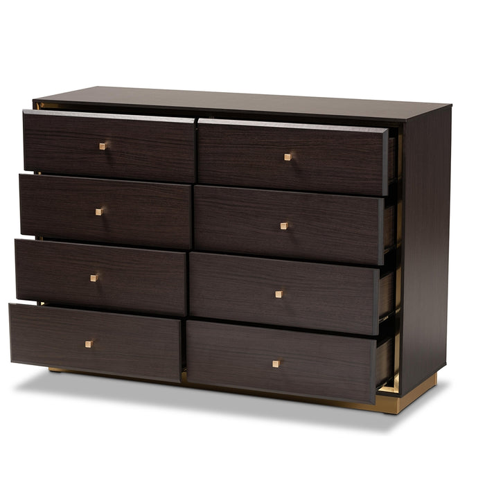 Cormac 8 Drawer Dresser/Espresso Brown