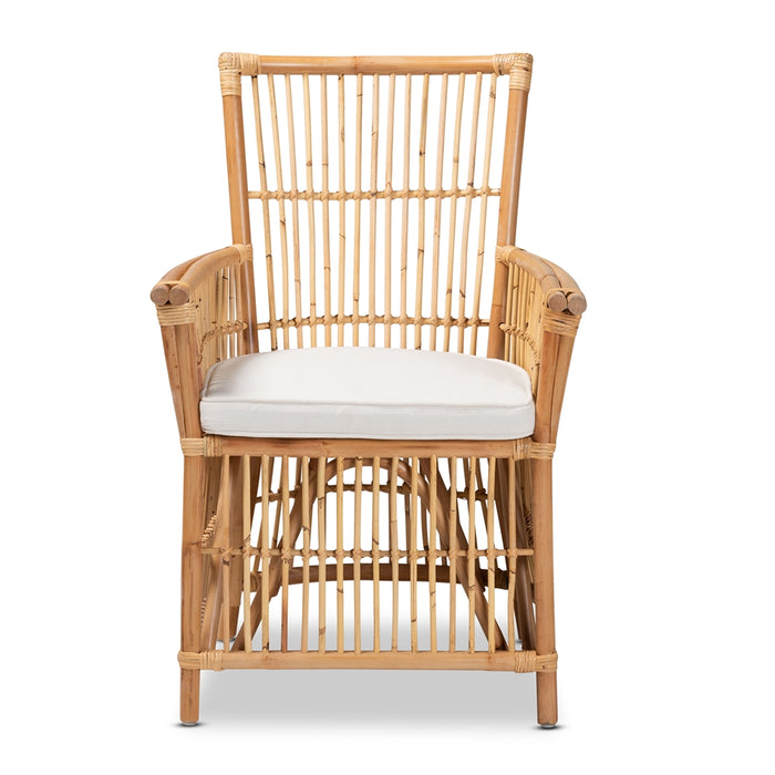 Rose Rattan Armchair