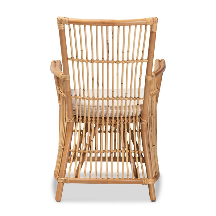 Rose Rattan Armchair