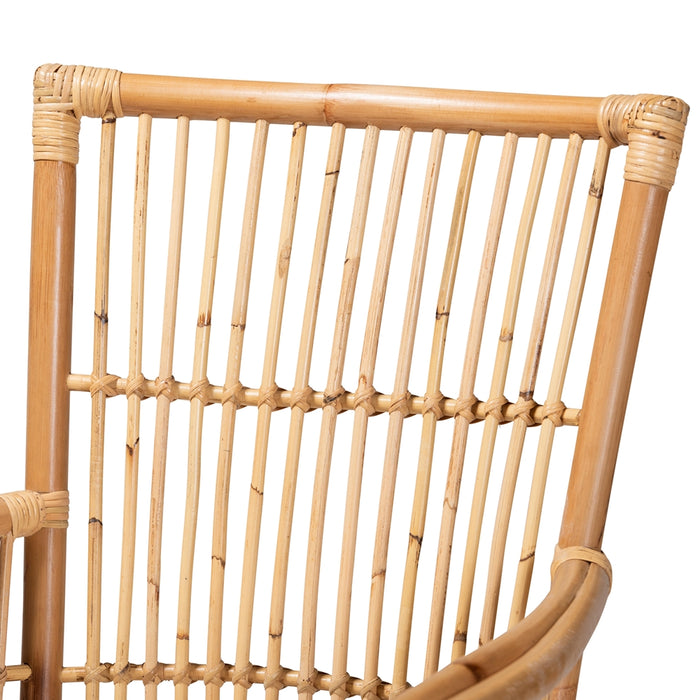 Rose Rattan Armchair