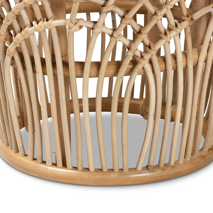 Edena Bohemian Rattan End Table