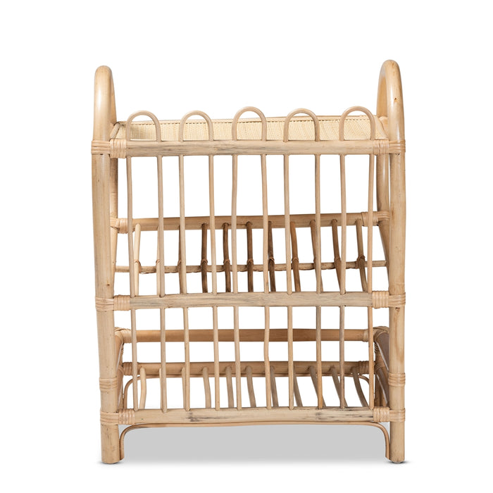 Liora Bohemian Rattan 2 Tier Display Shelf