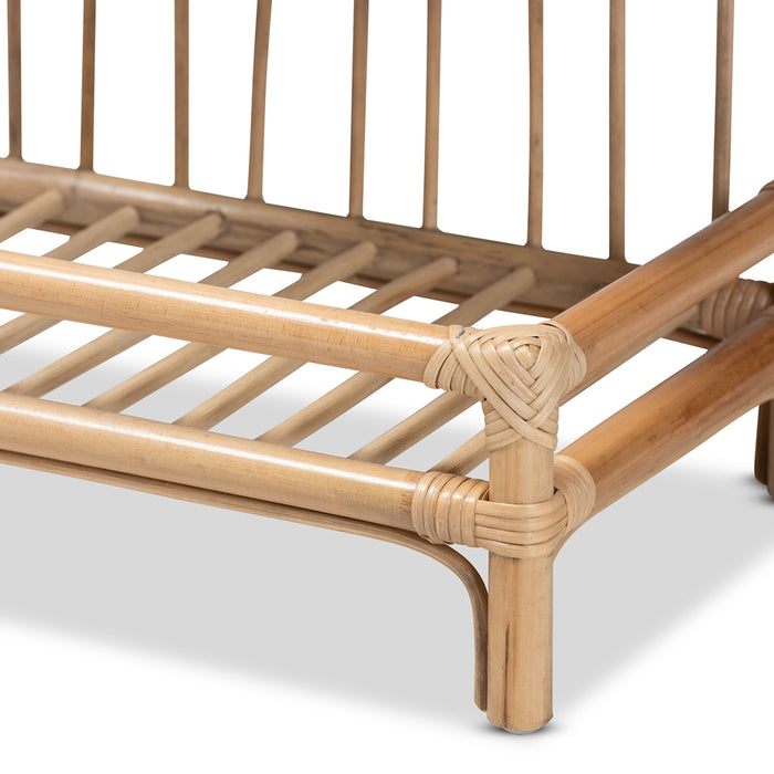 Liora Bohemian Rattan 2 Tier Display Shelf