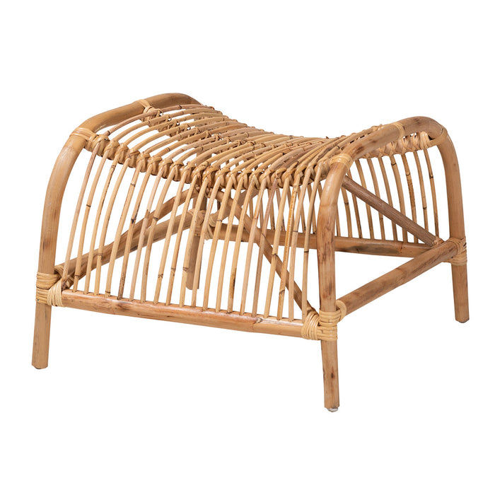Lamaria Rattan 2 Piece Chair And Footstool Set