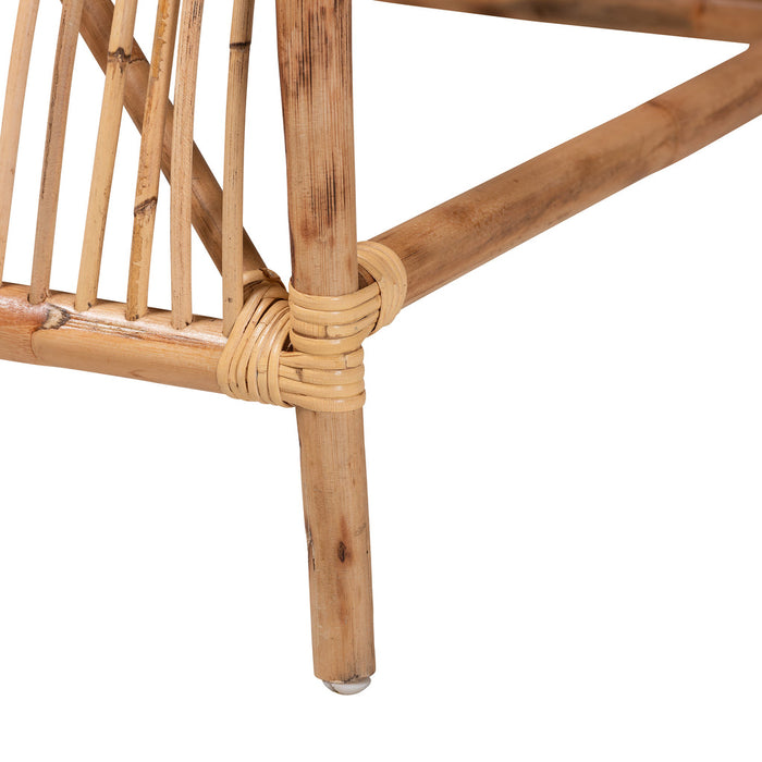 Lamaria Rattan 2 Piece Chair And Footstool Set