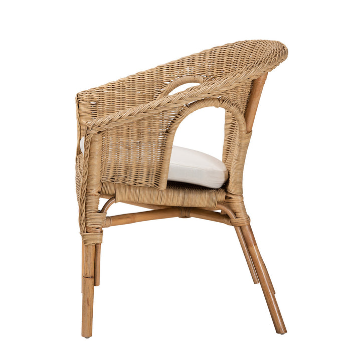 Abbey Bohemian Rattan Dining Chair/ Natural Brown