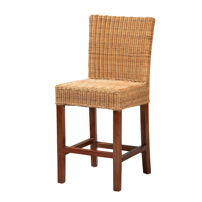 Racquel Bohemian Rattan Counter Stool/Natural