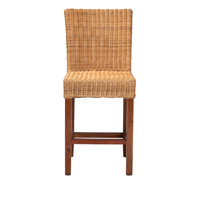 Racquel Bohemian Rattan Counter Stool/Natural
