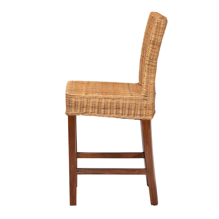 Racquel Bohemian Rattan Counter Stool/Natural