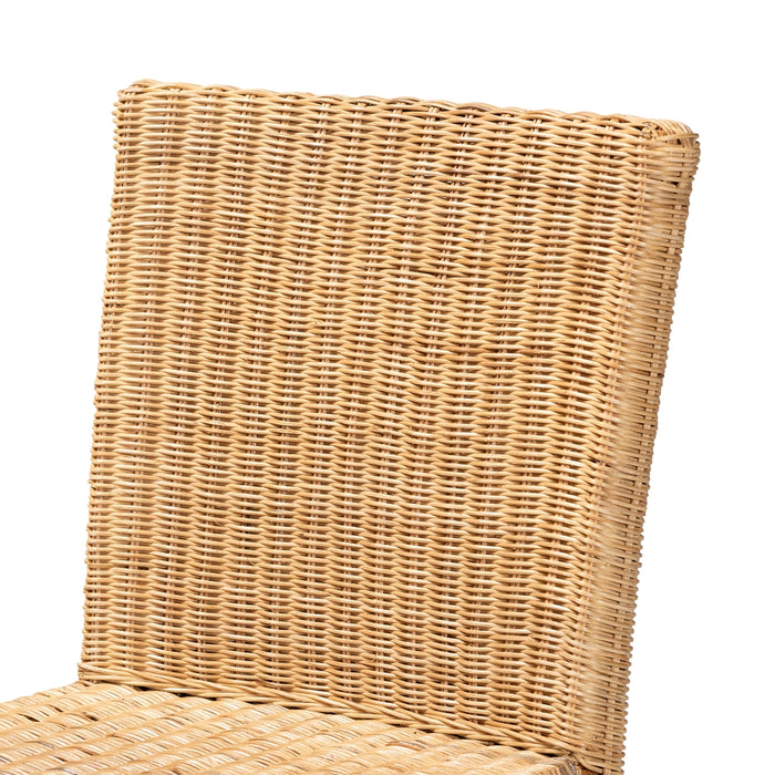 Racquel Bohemian Rattan Bar Stool/Natural