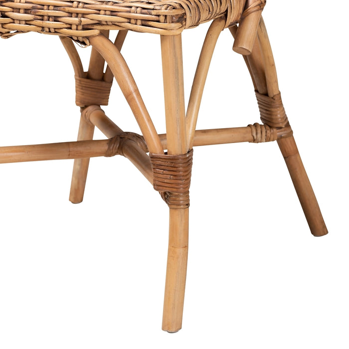 Neola Bohemian Ratttan Dining Chair Set of 2