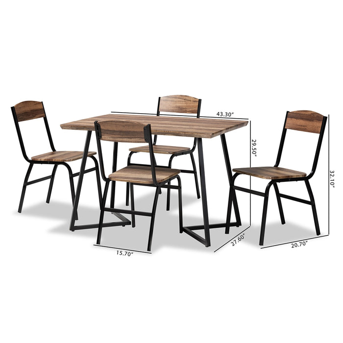 Roana 5 Piece Dining Set