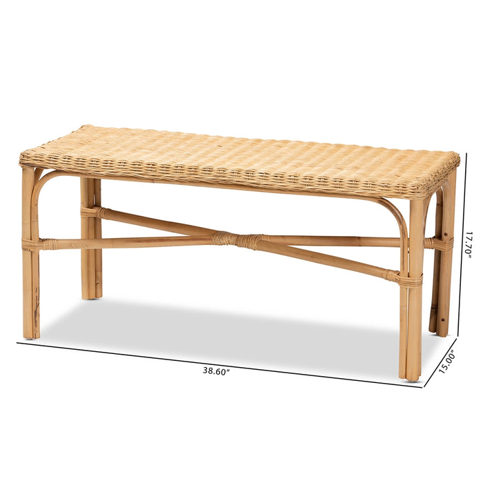 Cacaban Rattan Accent Bench