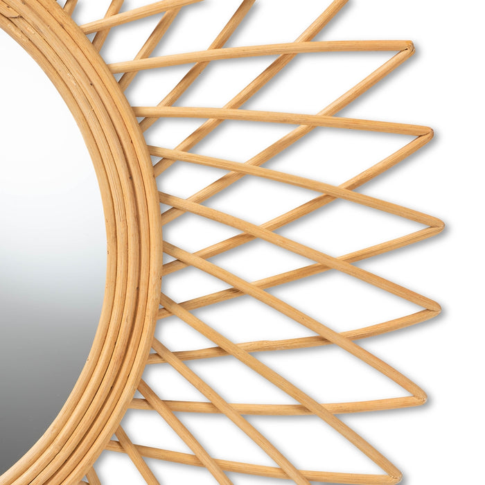 Vera Bohemian Rattan Accent Mirror
